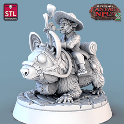 3D Printed STL Miniatures Townsfolks Vol 2 Set Fantasy NPC 2 | 28 - 32mm War Gaming D&D (Online Only)