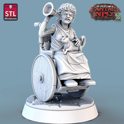 3D Printed STL Miniatures Townsfolks Vol 2 Set Fantasy NPC 2 | 28 - 32mm War Gaming D&D (Online Only)
