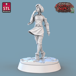 3D Printed STL Miniatures Townsfolks Vol 2 Set Fantasy NPC 2 | 28 - 32mm War Gaming D&D (Online Only)