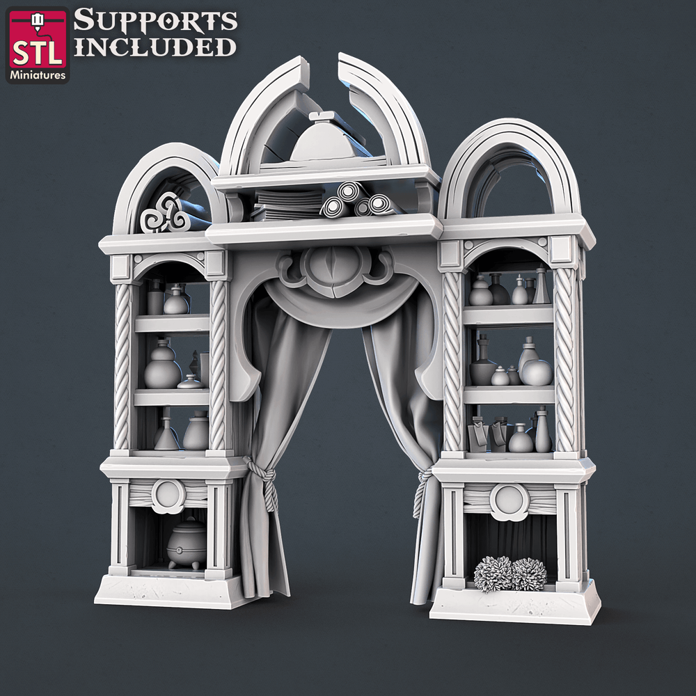 3D Printed STL Miniatures Toxic Vendor Set 28mm - 32mm War Gaming D&D (Online Only)