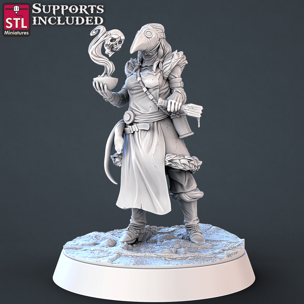 3D Printed STL Miniatures Toxic Vendor Set 28mm - 32mm War Gaming D&D (Online Only)