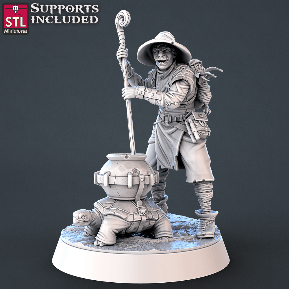 3D Printed STL Miniatures Toxic Vendor Set 28mm - 32mm War Gaming D&D (Online Only)