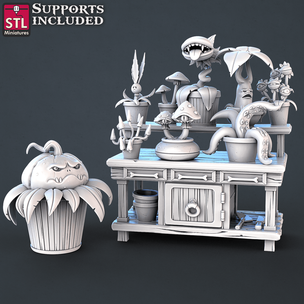 3D Printed STL Miniatures Toxic Vendor Set 28mm - 32mm War Gaming D&D (Online Only)