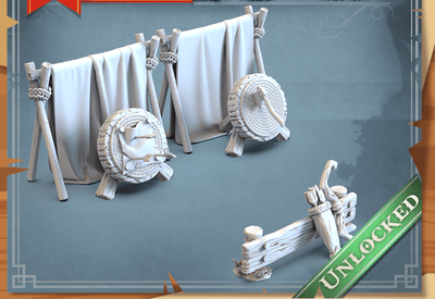 3D Printed STL Miniatures Training Camp Props 28 - 32mm War Gaming D&D (Online Only)