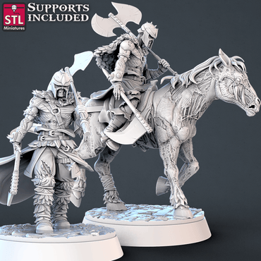 3D Printed STL Miniatures Undead Set 28mm - 32mm War Gaming D&D (Online Only)