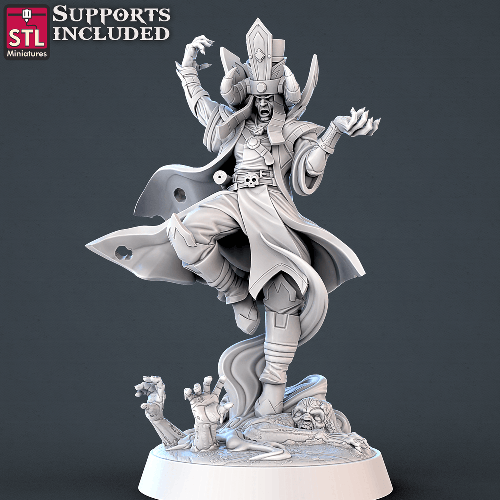 3D Printed STL Miniatures Undead Set 28mm - 32mm War Gaming D&D (Online Only)
