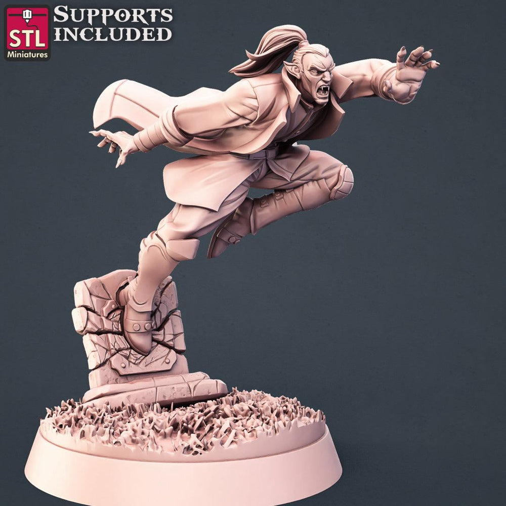 3D Printed STL Miniatures Vampire Set 28 - 32mm War Gaming D&D (Online Only)