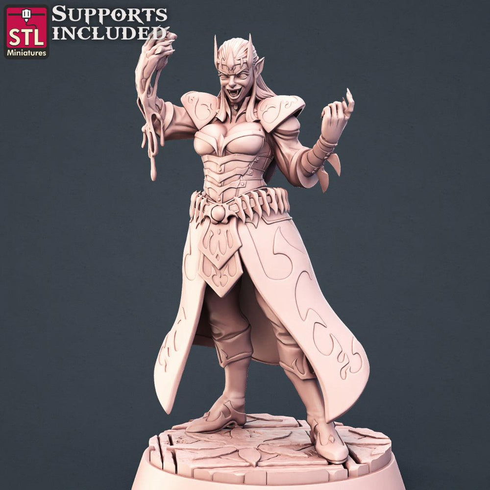 3D Printed STL Miniatures Vampire Set 28 - 32mm War Gaming D&D (Online Only)