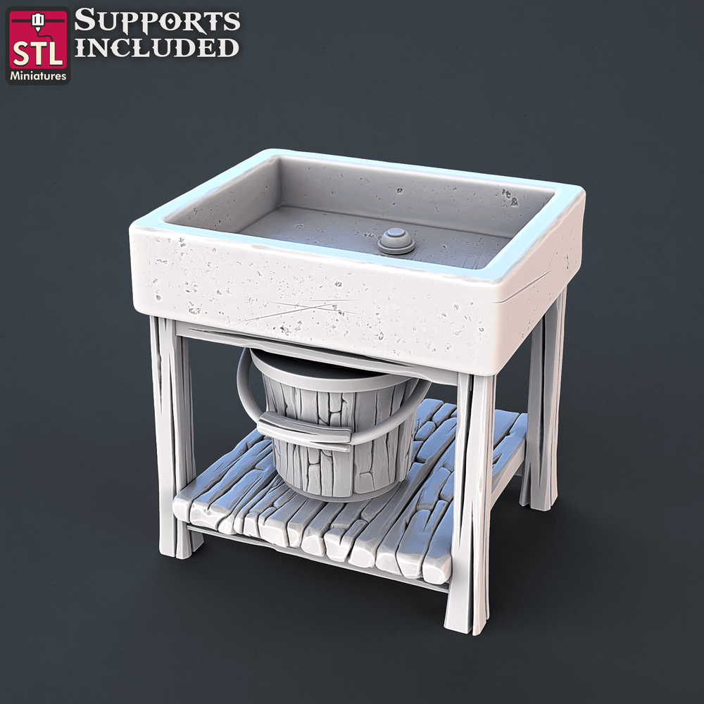 3D Printed STL Miniatures Veterinarian Set | 28 - 32mm War Gaming D&D (Online Only)