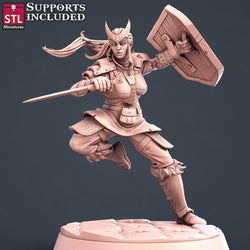 3D Printed STL Miniatures Warriors Set 28 - 32mm War Gaming D&D (Online Only)