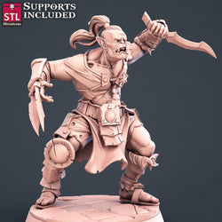 3D Printed STL Miniatures Warriors Set 28 - 32mm War Gaming D&D (Online Only)
