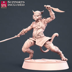 3D Printed STL Miniatures Warriors Set 28 - 32mm War Gaming D&D (Online Only)