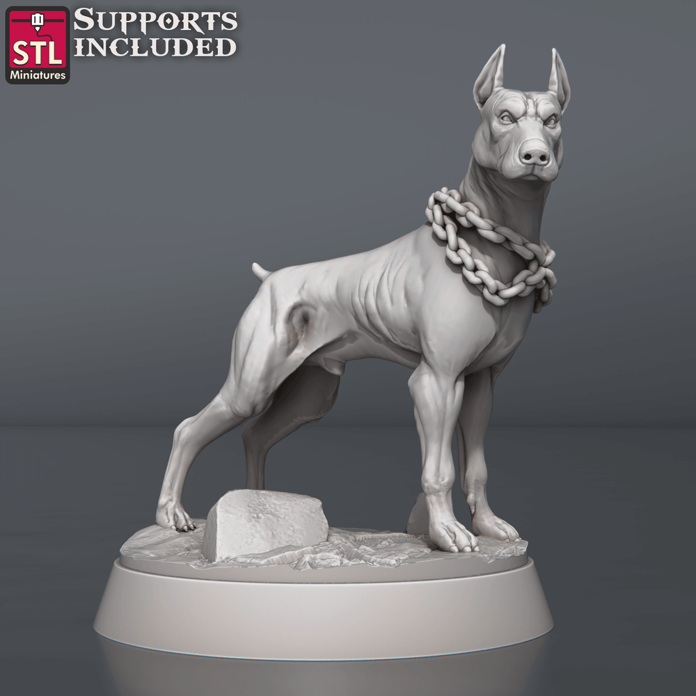 3D Printed STL Miniatures Wild Dogs Set 28 - 32mm War Gaming D&D (Online Only)