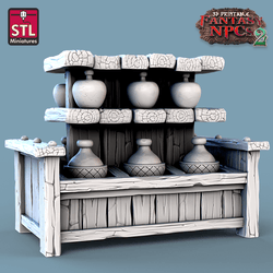 3D Printed STL Miniatures Winemakers Set Fantasy NPC 2 | 28 - 32mm War Gaming D&D (Online Only)