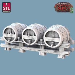 3D Printed STL Miniatures Winemakers Set Fantasy NPC 2 | 28 - 32mm War Gaming D&D (Online Only)