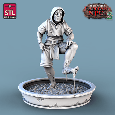 3D Printed STL Miniatures Winemakers Set Fantasy NPC 2 | 28 - 32mm War Gaming D&D (Online Only)