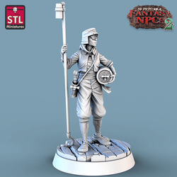 3D Printed STL Miniatures Winemakers Set Fantasy NPC 2 | 28 - 32mm War Gaming D&D (Online Only)
