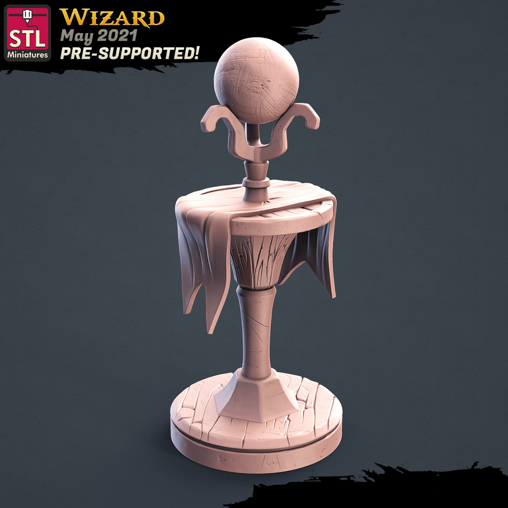 3D Printed STL Miniatures Wizard Set 28 - 32mm War Gaming D&D (Online Only)
