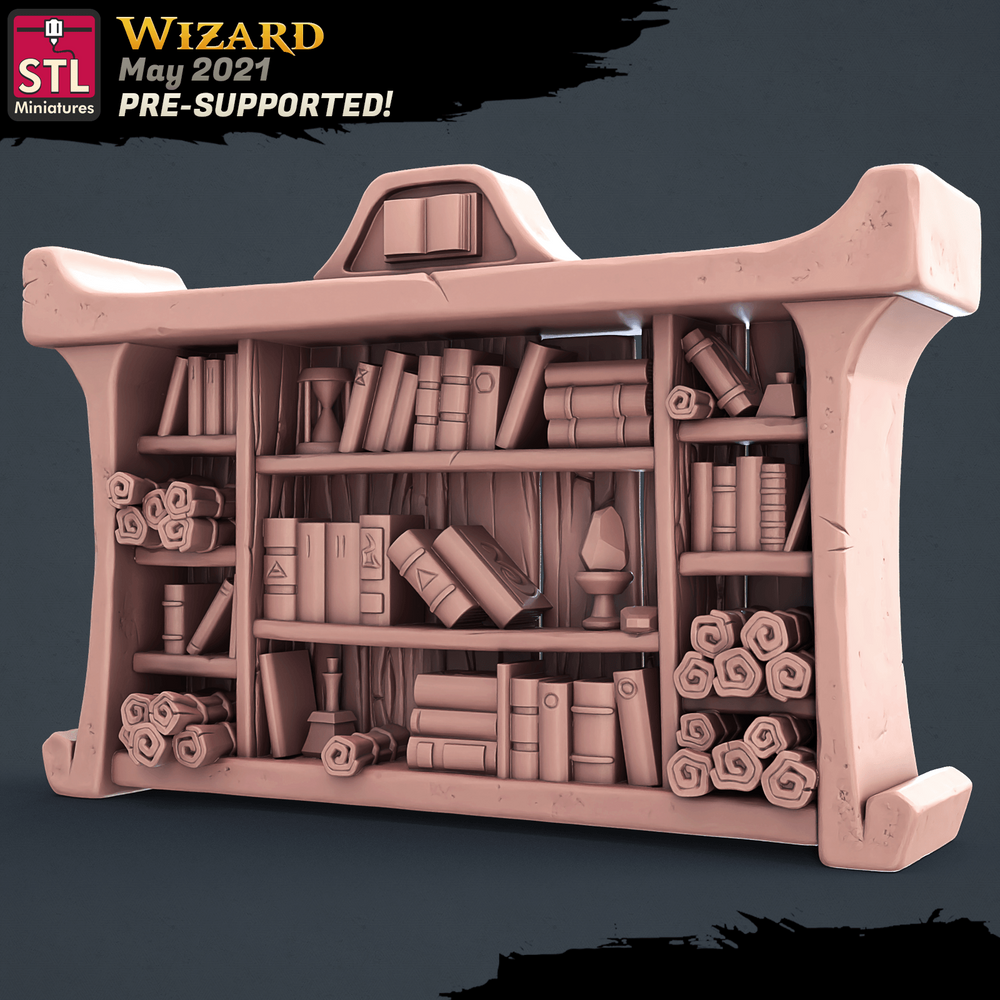 3D Printed STL Miniatures Wizard Set 28 - 32mm War Gaming D&D (Online Only)