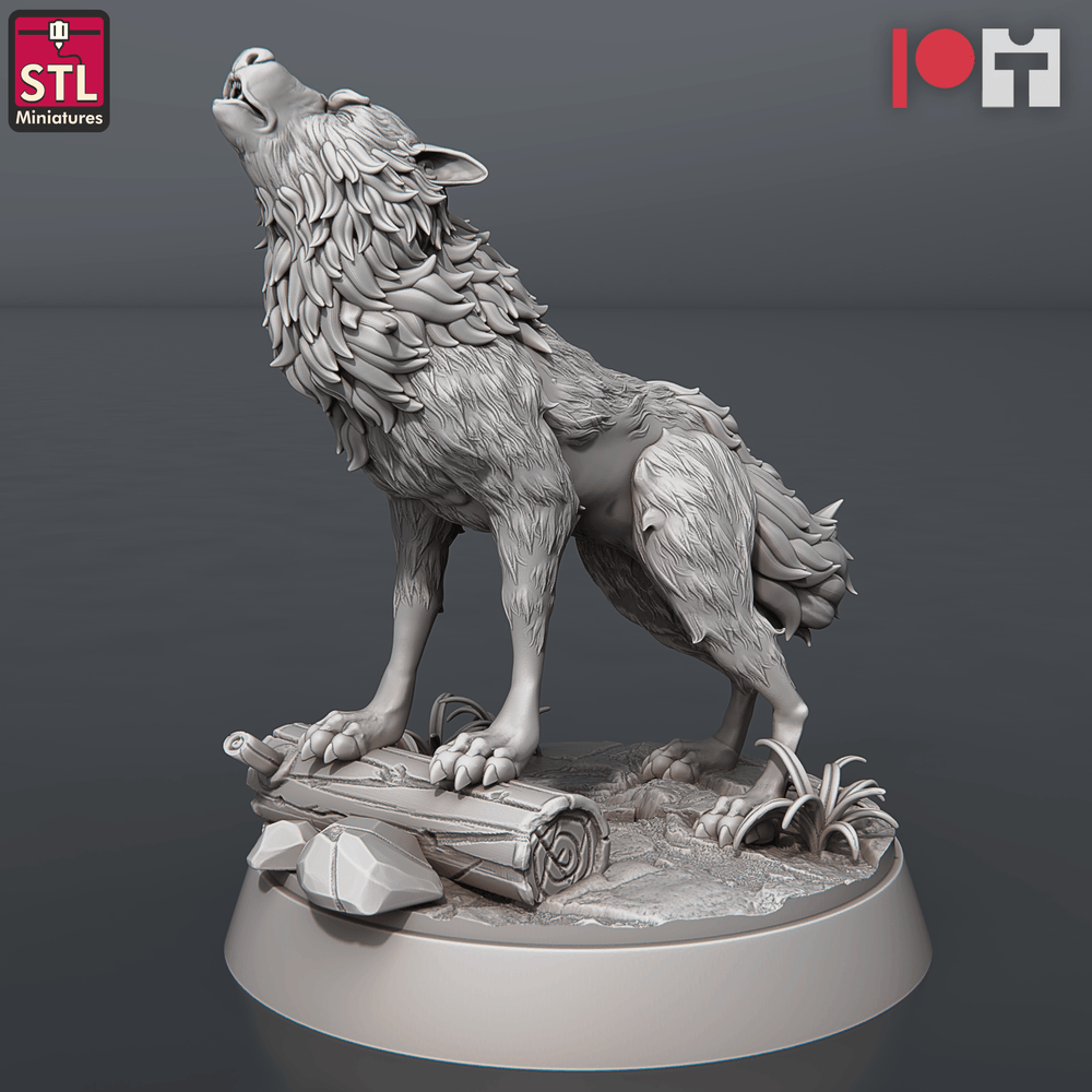3D Printed STL Miniatures Wolves and Werewolves 28mm - 32mm War Gaming D&D (Online Only)