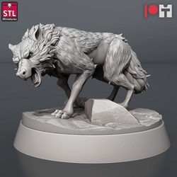 3D Printed STL Miniatures Wolves and Werewolves 28mm - 32mm War Gaming D&D (Online Only)
