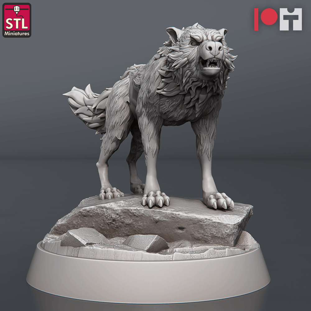 3D Printed STL Miniatures Wolves and Werewolves 28mm - 32mm War Gaming D&D (Online Only)