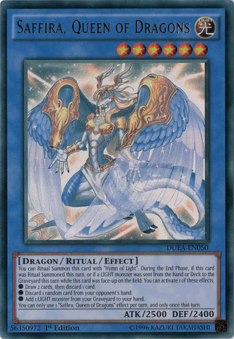 Saffira, Queen of Dragons [DUEA-EN050] Ultra Rare (ONLINE ORDER ONLY)