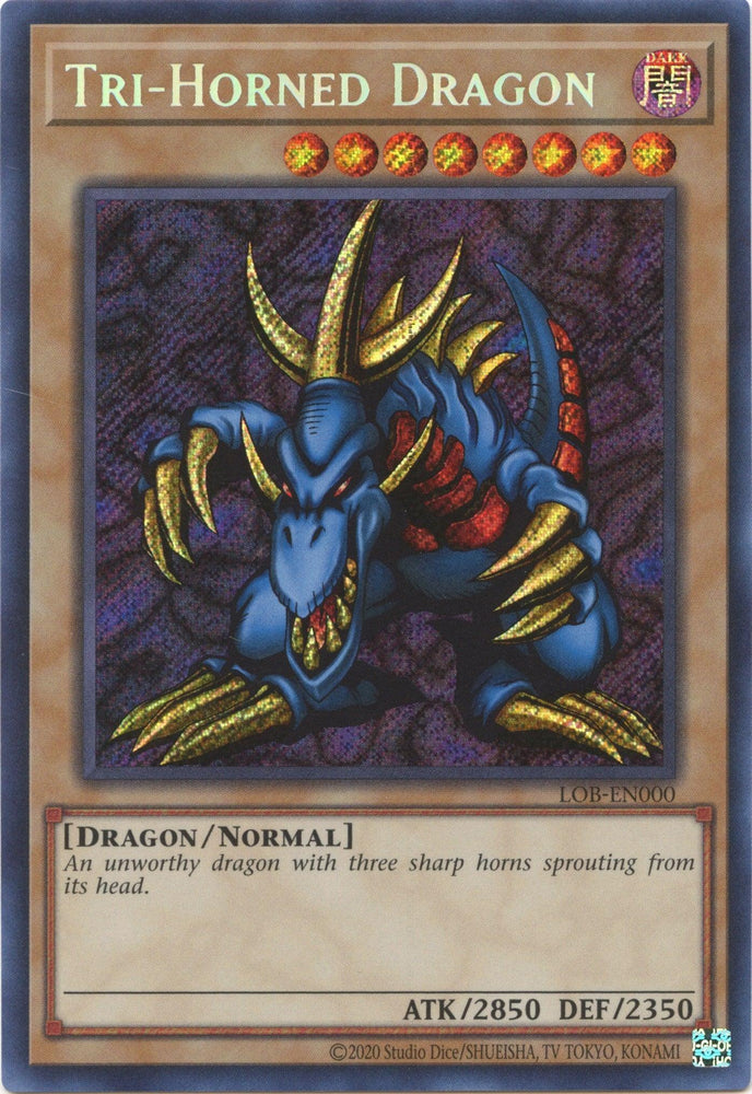 Tri-Horned Dragon (25th Anniversary) [LOB-EN000] Secret Rare (ONLINE ORDER ONLY)