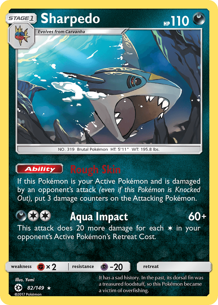 Sharpedo (82/149) [Sun & Moon: Base Set] (Online Only)
