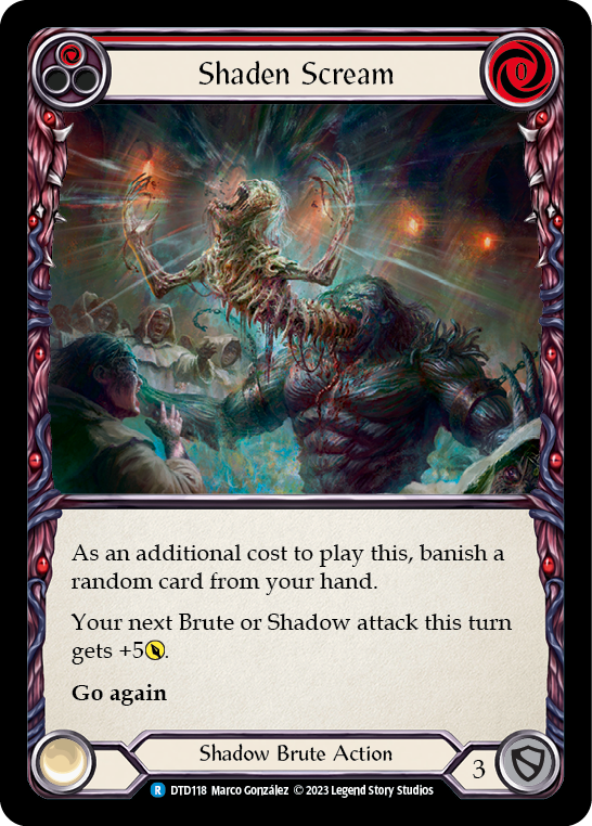 Shaden Scream (Red) [DTD118] (Dusk Till Dawn)  Rainbow Foil