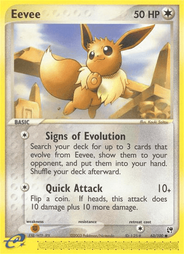 Eevee (63/100) [EX: Sandstorm] (Online Only)