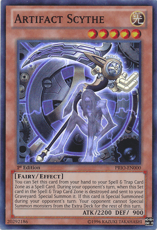 Artifact Scythe [PRIO-EN000] Super Rare (ONLINE ORDER ONLY)