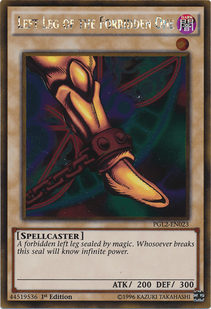 Left Leg of the Forbidden One [PGL2-EN023] Gold Rare (ONLINE ORDER ONLY)