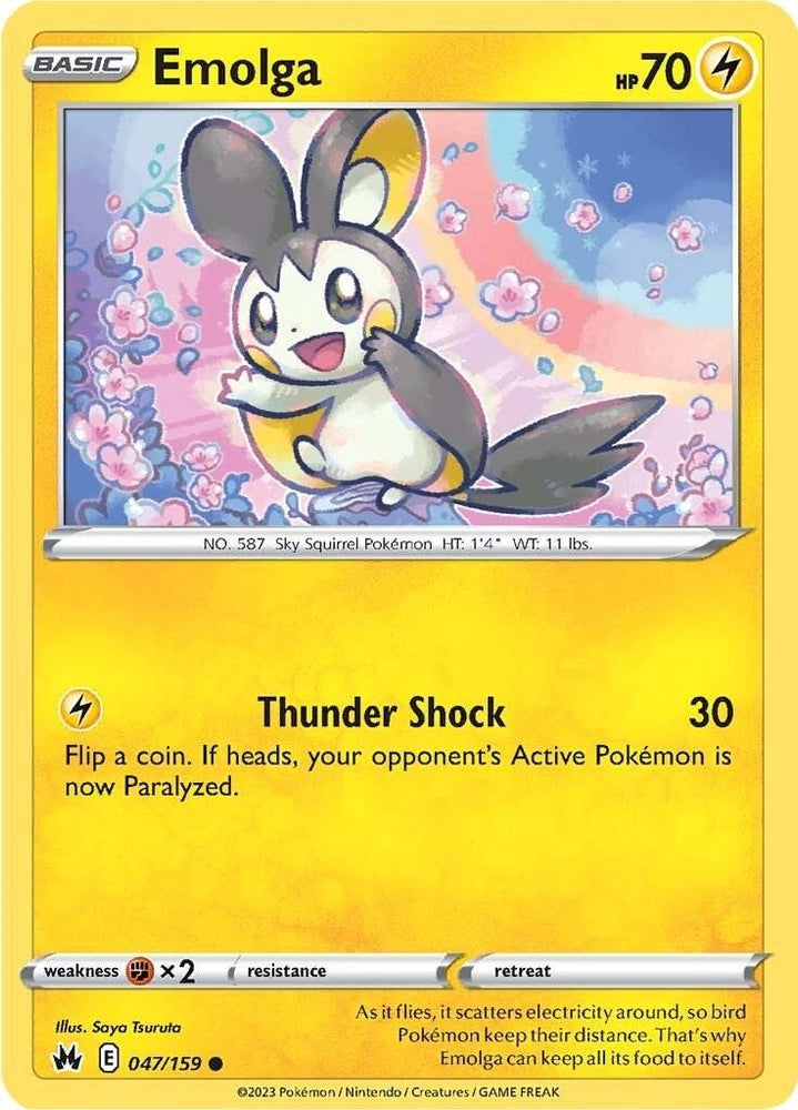 Emolga (047/159) [Sword & Shield: Crown Zenith] (Online Only)