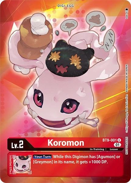 Koromon [BT9-001] (Alternative Art - Box Topper) [X Record] (ONLINE ORDER ONLY)