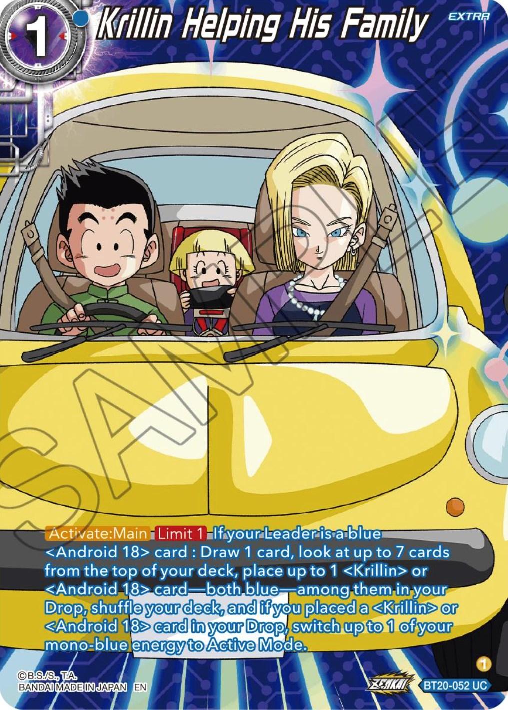 Krillin Helping His Family (Silver Foil) (BT20-052) [Power Absorbed] (ONLINE ORDER ONLY)