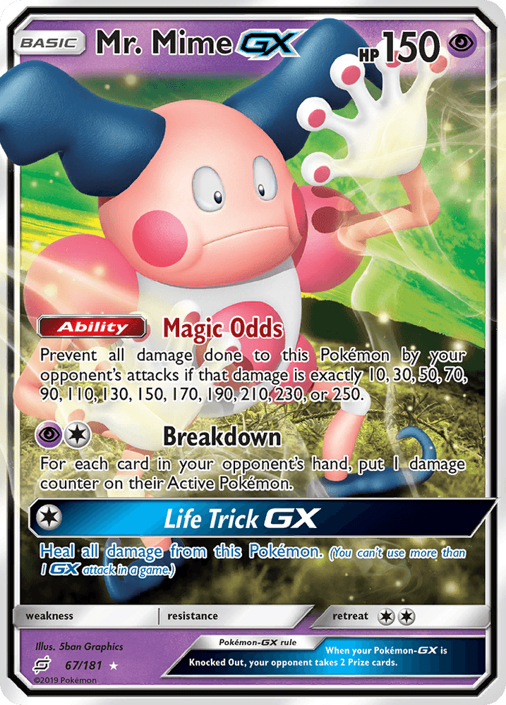 Mr. Mime GX (67/181) [Sun & Moon: Team Up] (Online Only)