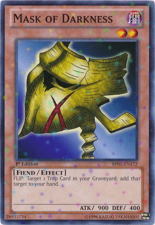 Mask of Darkness [BP01-EN172] Starfoil Rare (ONLINE ORDER ONLY)
