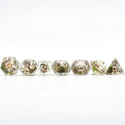 Skull Dice w/ Moss Halloween Resin 7-Dice (Online Only)