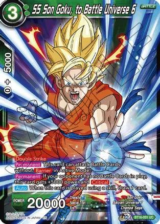 SS Son Goku, to Battle Universe 6 (BT16-051) [Realm of the Gods] (ONLINE ORDER ONLY)