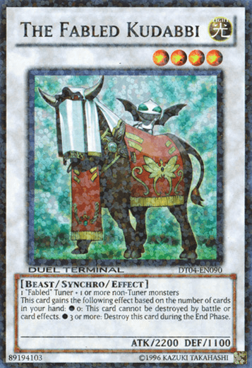 The Fabled Kudabbi [DT04-EN090] Super Rare (ONLINE ORDER ONLY)