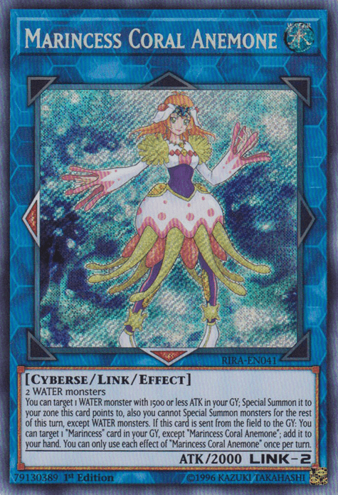 Marincess Coral Anemone [RIRA-EN041] Secret Rare (ONLINE ORDER ONLY)