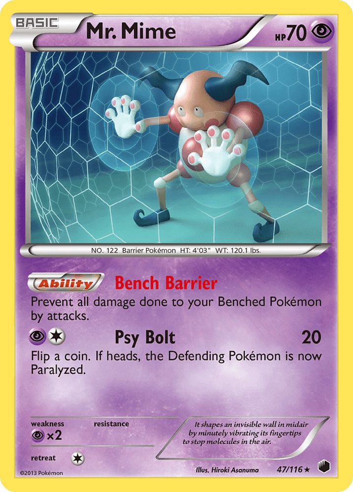 Mr. Mime (47/116) [Black & White: Plasma Freeze] (Online Only)