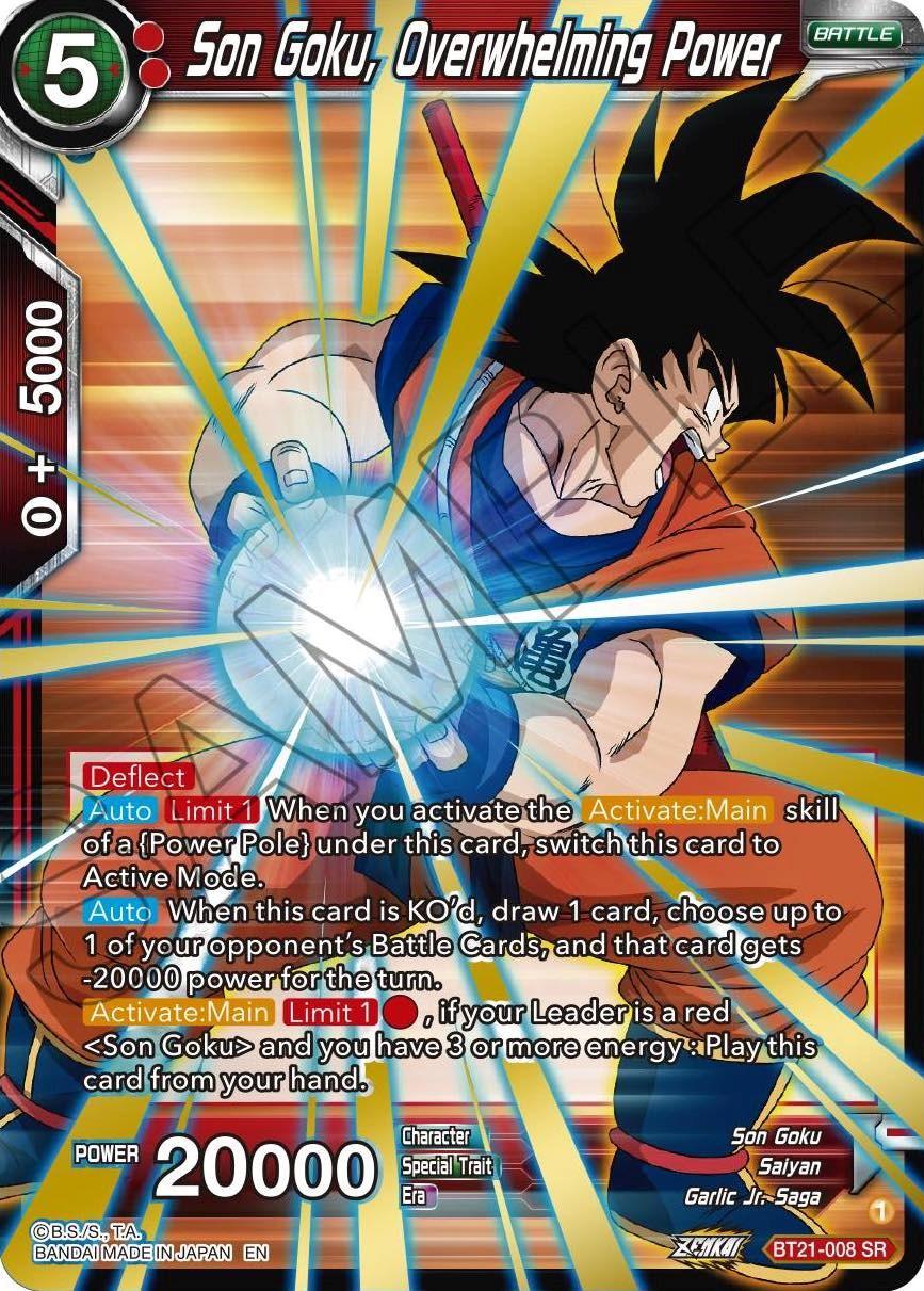 Son Goku, Overwhelming Power (BT21-008) [Wild Resurgence] (ONLINE ORDER ONLY)