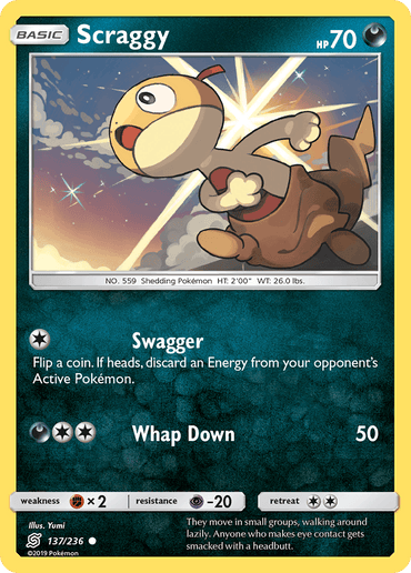 Scraggy (137/236) [Sun & Moon: Unified Minds] (Online Only)