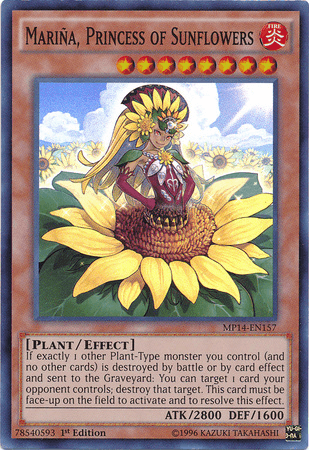 Marina, Princess of Sunflowers [MP14-EN157] Super Rare (ONLINE ORDER ONLY)