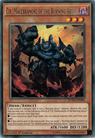 Cir, Malebranche of the Burning Abyss [DUEA-EN084] Rare (ONLINE ORDER ONLY)