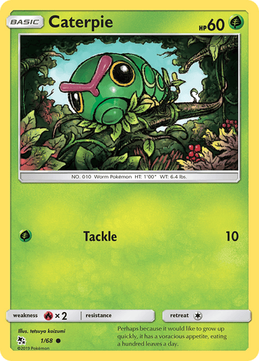 Caterpie (1/68) [Sun & Moon: Hidden Fates] (Online Only)