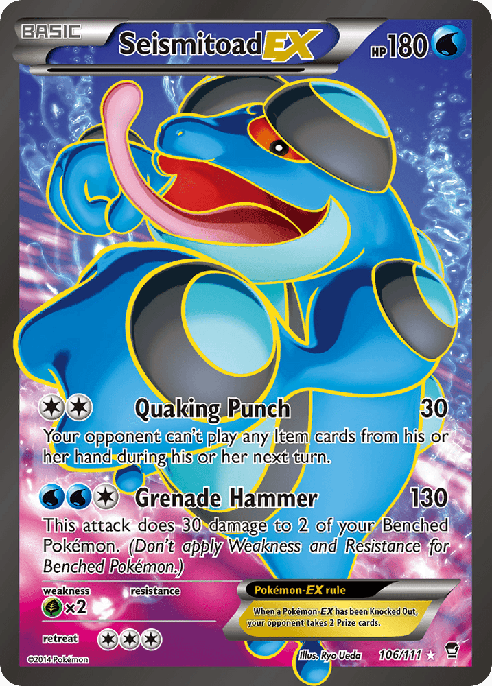 Seismitoad EX (106/111) [XY: Furious Fists] (Online Only)