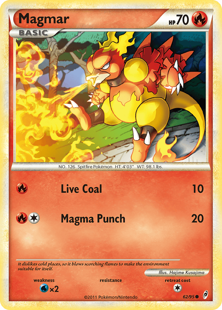Magmar (62/95) [HeartGold & SoulSilver: Call of Legends] (Online Only)